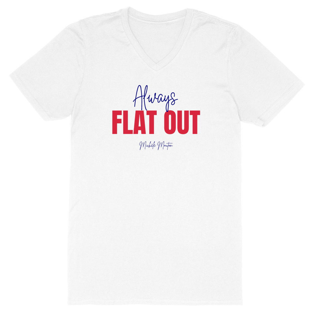 Always Flat Out V-neck T-shirt Men - front_white